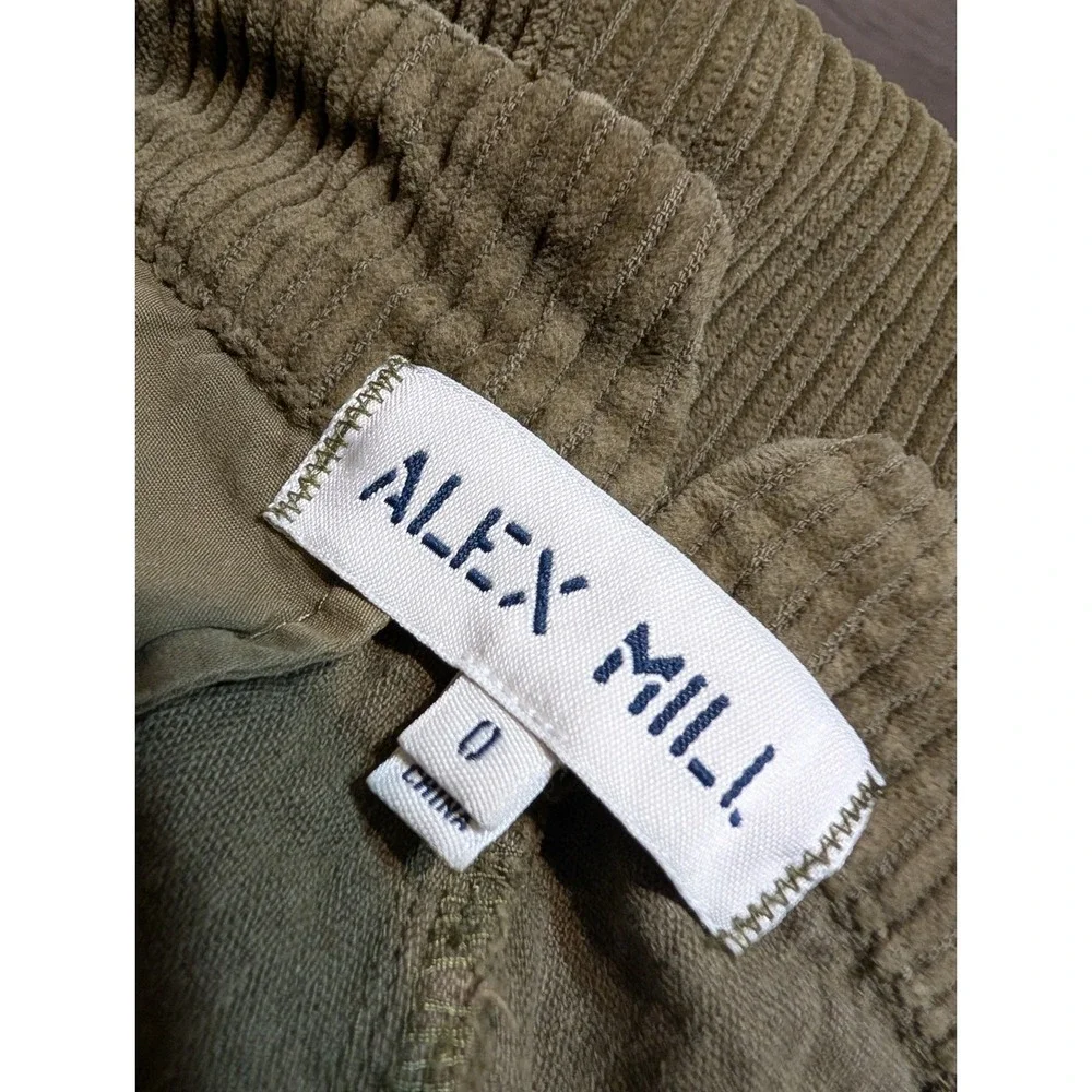 Alex Mill Boy Pant Corduroy Pants‎ Dark Olive Green Size 0 (BUTTON FLAW)